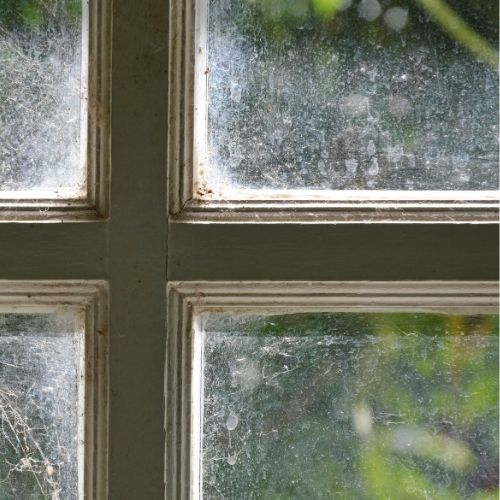 Oxidized Water Stained Window